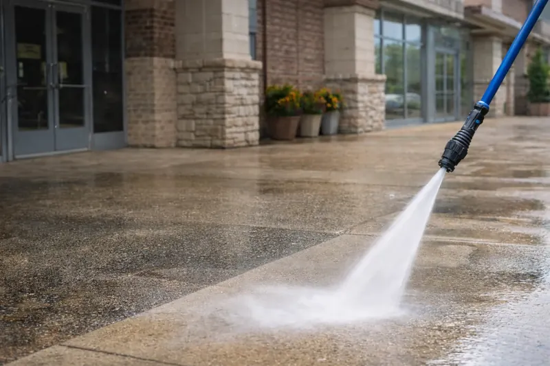 Illustration: Concrete pressure washing